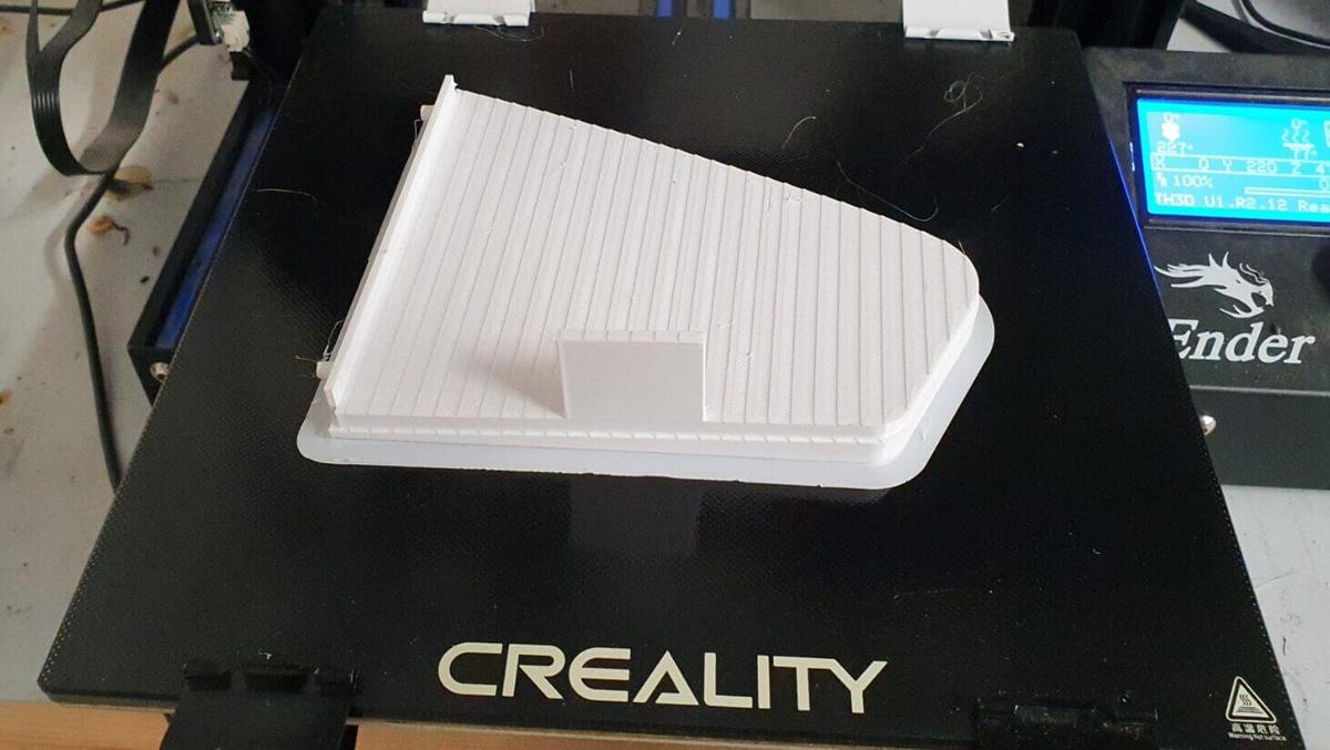 3D Modelling New Side for Our Old Extractor Hood