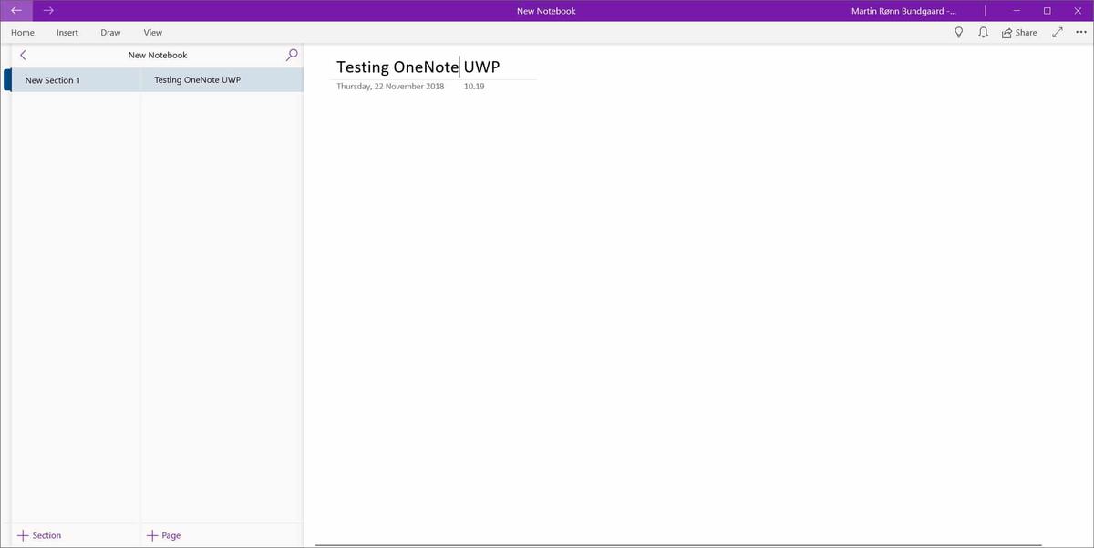 A Look at OneNote (UWP) for Windows 10