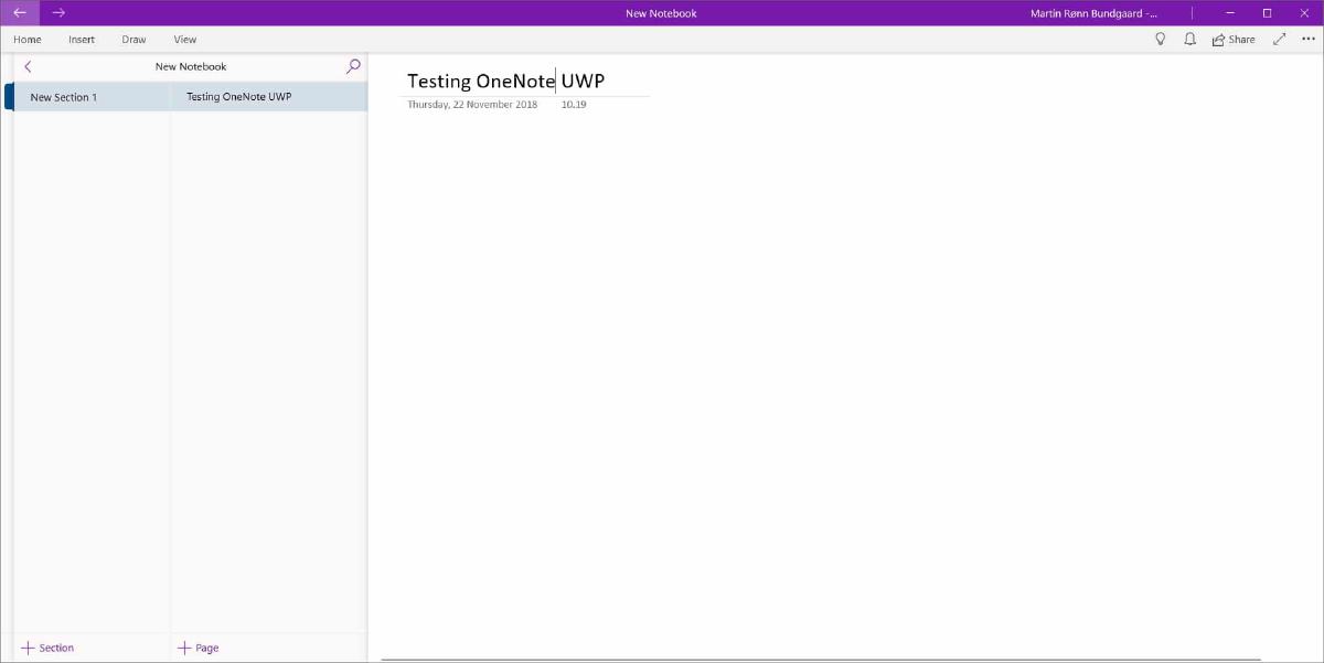 Featured image for A Look at OneNote (UWP) for Windows 10